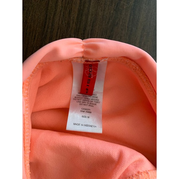 Gossip bikini swimsuit size medium tassels pink peach two piece halter - Picture 7 of 10